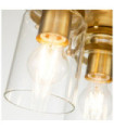 Kichler ceiling light Clear glass, steel Brushed brass