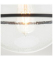 Plafonnier Hinkley Verre grainé transparent,acier Noir