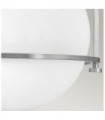 Hinkley Ceiling Light Steel, Opal Glass Brushed Nickel