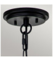 Suspension extérieur Hinkley Aluminium,laiton,verre grainé transparent Noir