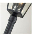 Hinkley outdoor floor lamp Aluminum, transparent glass Museum Black