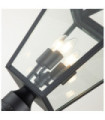 Hinkley outdoor floor lamp Aluminum, transparent glass Museum Black