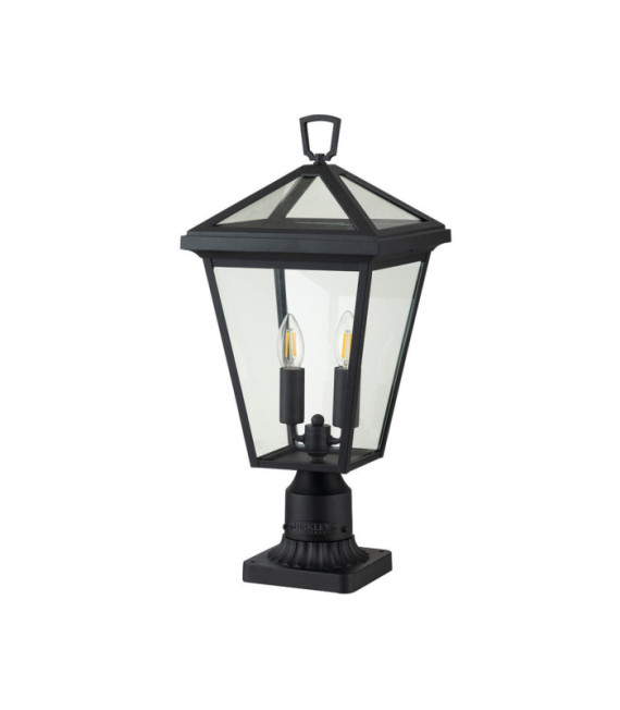 Hinkley outdoor floor lamp Aluminum, transparent glass Museum Black