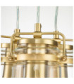 Kichler pendant light Clear glass, steel Brushed brass