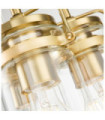 Kichler pendant light Clear glass, steel Brushed brass