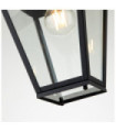 Hinkley outdoor pendant light Aluminum, transparent glass Museum Black