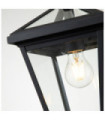 Hinkley outdoor pendant light Aluminum, transparent glass Museum Black