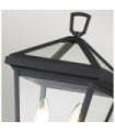 Lampe sur pied extérieur Hinkley Aluminium,verre transparent Musée Noir