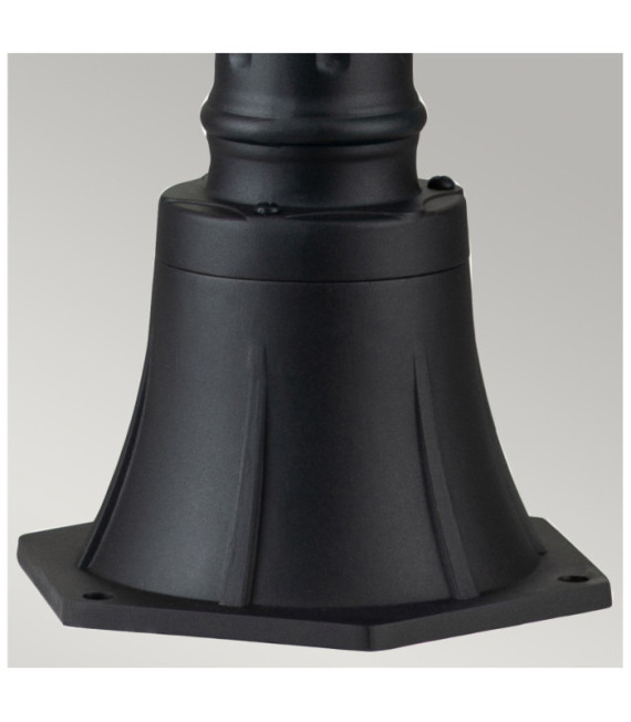 Lampada da terra per esterno Hinkley Alluminio, vetro trasparente Museum Nero