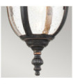 Suspension extérieur Cleveland Aluminium,verre grainé transparent Bronze patiné
