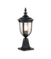 Lampe sur pied extérieur Cleveland Aluminium,verre grainé transparent Bronze patiné