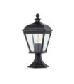 Bayview outdoor floor lamp Aluminum, transparent beveled glass Black