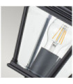 Bayview outdoor floor lamp Aluminum, transparent beveled glass Black