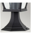 Lampe sur pied extérieur Bayview Aluminium,verre biseauté transparent Noir