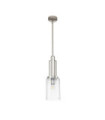 Kichler pendant light Clear fluted glass, polished nickel steel