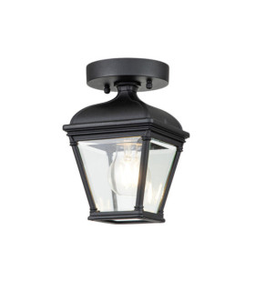 Bayview outdoor floor lamp Aluminum, transparent beveled glass Black