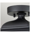 Lampe sur pied extérieur Bayview Aluminium,verre biseauté transparent Noir