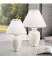 Lampe de table GIARDINO ivoire 1 ampoule