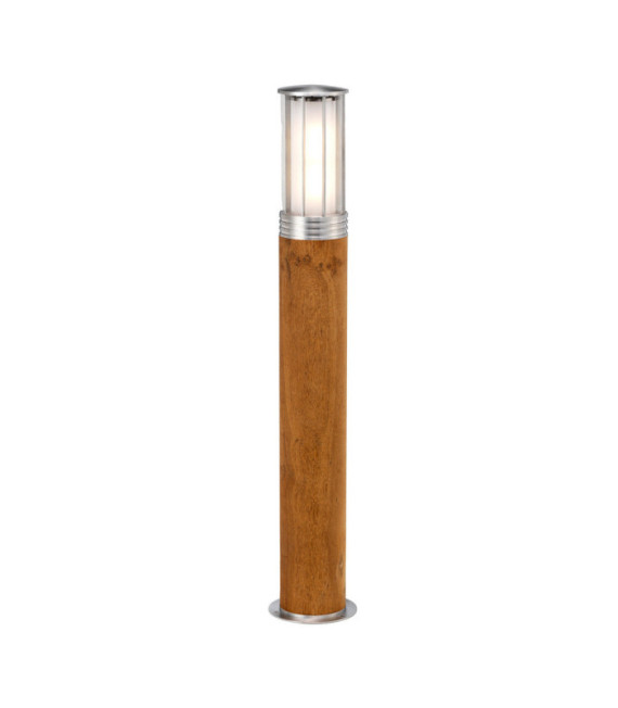 Lampe sur pied extérieur Hornsea Polycarbonate,Acier inoxydable 316,Teck Teck avec acier inoxydable 316