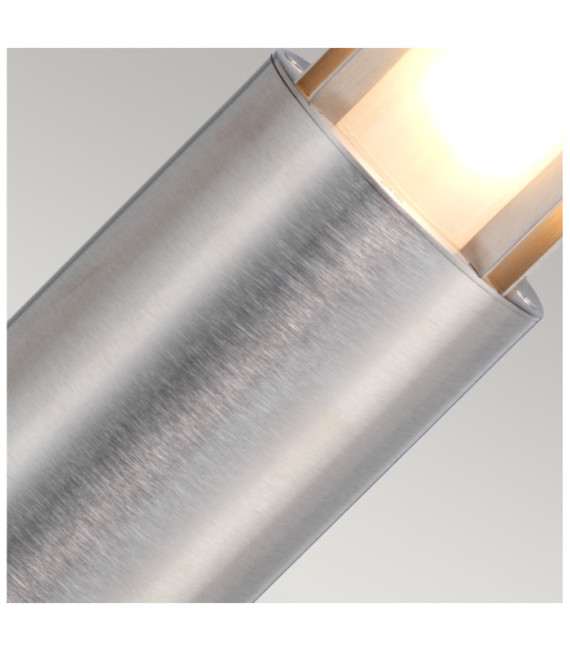 Lámpara de pie para exterior Paignton Vidrio esmerilado, acero inoxidable 316 Acero inoxidable (plata)