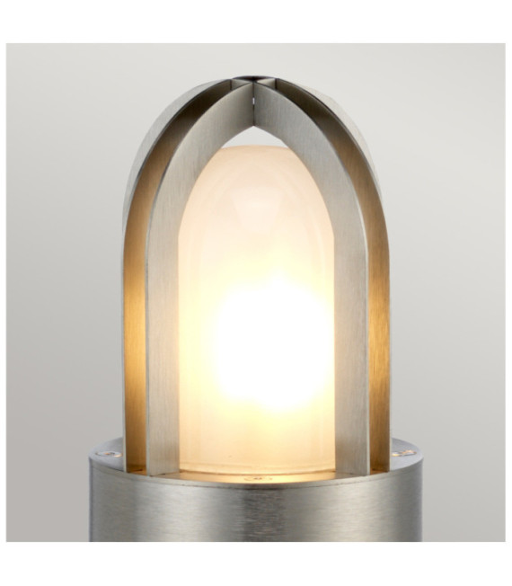 Paignton Außenstehleuchte Milchglas, Edelstahl 316 Edelstahl (Silber)