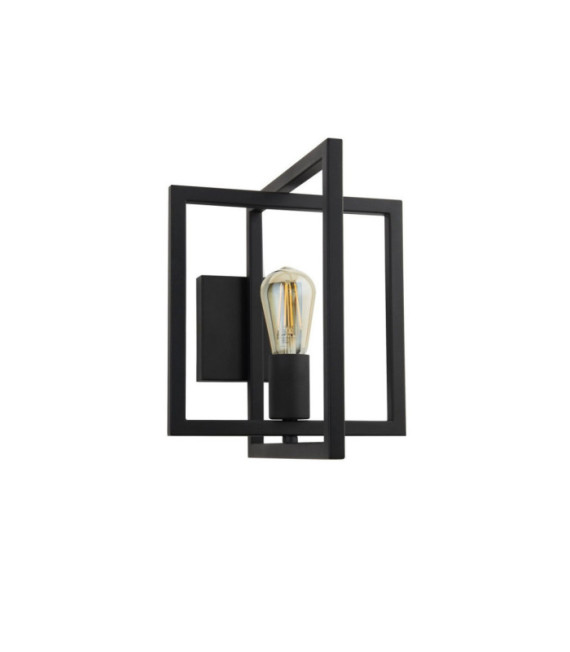 Applique murale Plaza Acier doux Noir mat