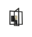 Applique murale Plaza Acier doux Noir mat