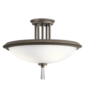 Plafoniera Dreyfus Bronzo Antico