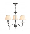 plafonnier ventilateur vintage 2 ampoules e27 max 60w brun patiné