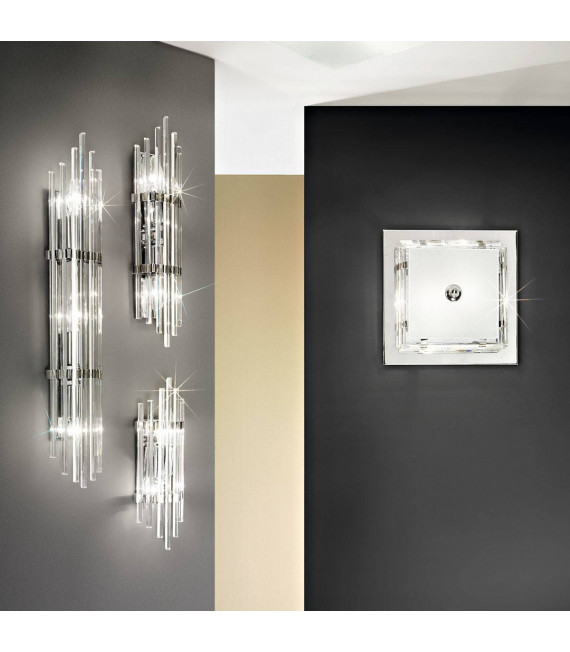 Plafonnier ONTARIO chrome 4 ampoules
