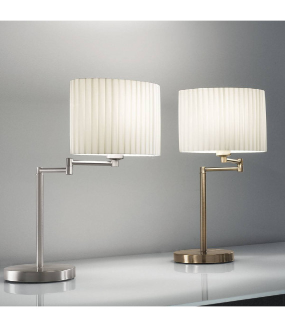 HILTON SAND antike Messing Tischlampe 1 Glühbirne