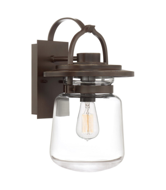Quoizel exterior wall light Transparent glass, aluminum Western bronze