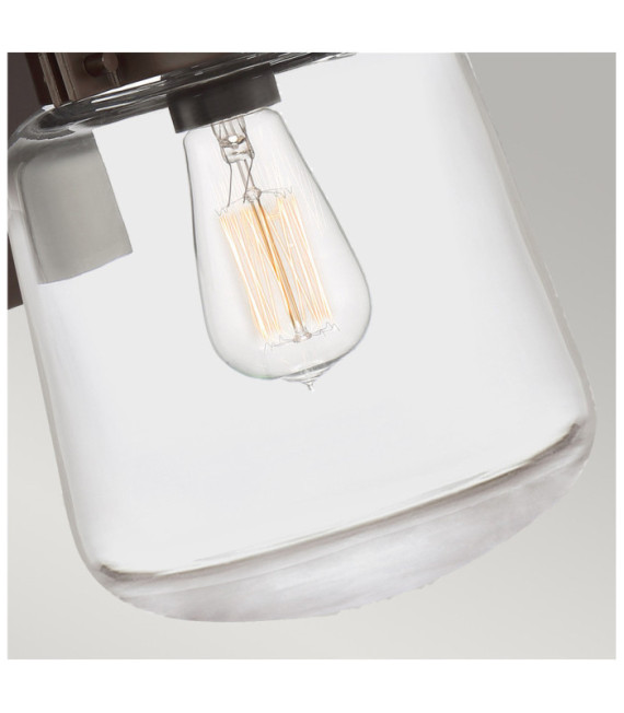 Quoizel exterior wall light Transparent glass, aluminum Western bronze