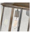Hinkley outdoor wall light Cast aluminum, transparent grained glass Burnished bronze