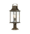 Hinkley Outdoor Floor Lamp Cast aluminum, clear seeded glass Burnished bronze