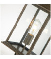 Lampe sur pied extérieur Hinkley Fonte d'aluminium,verre grainé transparent Bronze bruni