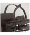 Quoizel exterior wall light Transparent glass, aluminum Western bronze