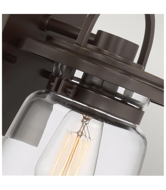 Quoizel exterior wall light Transparent glass, aluminum Western bronze
