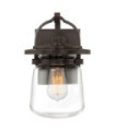 Quoizel exterior wall light Transparent glass, aluminum Western bronze