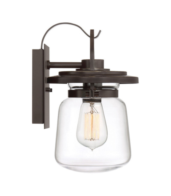 Quoizel exterior wall light Transparent glass, aluminum Western bronze