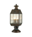 Lampe sur pied extérieur Hinkley Verre à graines transparent,laiton massif Laiton vieilli