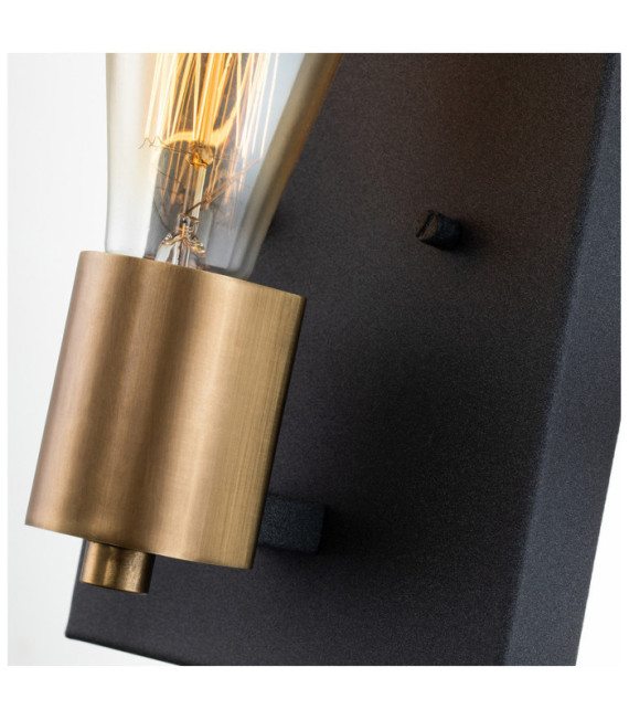 Hinkley wall light Aged zinc steel and heritage brass