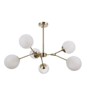 Annes Deckenleuchte Glas, Stahl, Aluminium Antikbronze