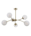 Annes Ceiling Light Glass, Steel, Aluminum Antique Bronze