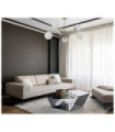 Annes Ceiling Light Glass, Steel, Aluminum Antique Bronze