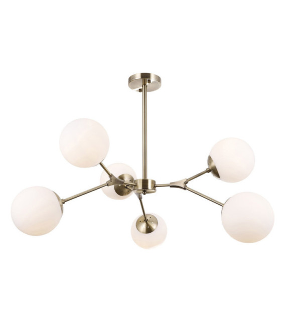 Annes Deckenleuchte Glas, Stahl, Aluminium Antikbronze