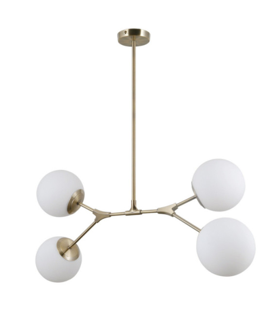 Caserta Pendelleuchte Glas, Stahl, Aluminium Antikbronze