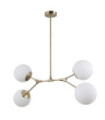 Suspension Caserta Verre,acier,aluminium Antique Bronze
