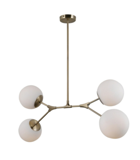 Caserta Pendelleuchte Glas, Stahl, Aluminium Antikbronze