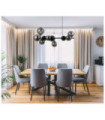 Frontera Pendant Glass, Black Satin Steel